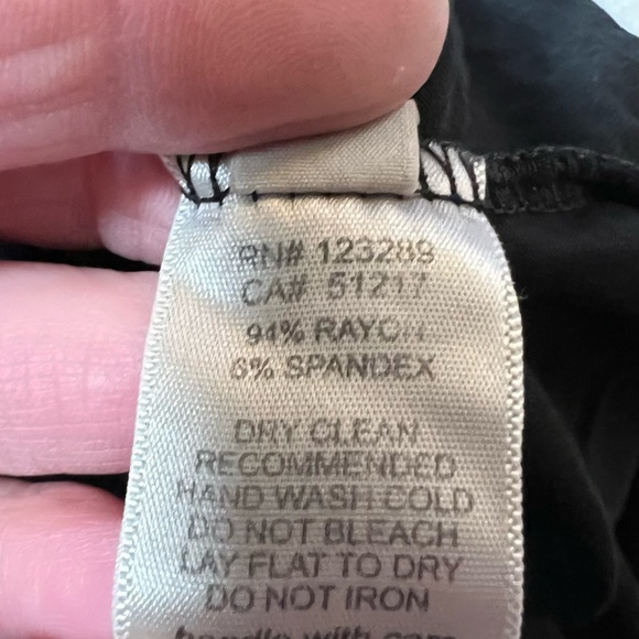 Michael Lauren black A line tricot jersey tunic dress Size Medium - Picture 4 of 5